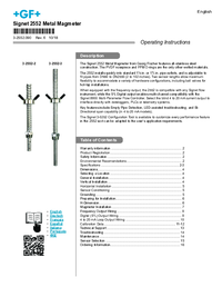 Thumbnail of document Manual - 2552 Magmeter Flow Sensor